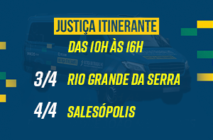 Notícia: Rio Grande da Serra-SP e Salesópolis-SP recebem justiça itinerante no início de abril